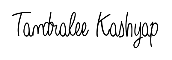 Build your personal autograph collection for name Tandralee Kashyap with Angelique-Rose-font-FFP design. Browse, select, and save your favorites. Tandralee Kashyap signature style 5 images and pictures png
