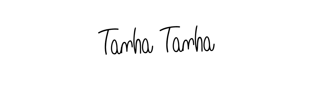 Design your own signature with our free online signature maker. With this signature software, you can create a handwritten (Angelique-Rose-font-FFP) signature for name Tanha Tanha. Tanha Tanha signature style 5 images and pictures png