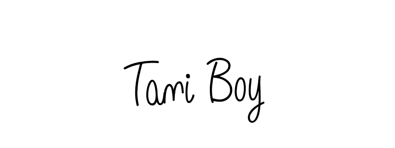 Angelique-Rose-font-FFP is a professional signature style that is perfect for those who want to add a touch of class to their signature. It is also a great choice for those who want to make their signature more unique. Get Tani Boy name to fancy signature for free. Tani Boy signature style 5 images and pictures png