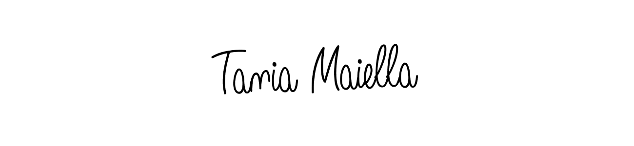 Make a short Tania Maiella signature style. Manage your documents anywhere anytime using Angelique-Rose-font-FFP. Create and add eSignatures, submit forms, share and send files easily. Tania Maiella signature style 5 images and pictures png