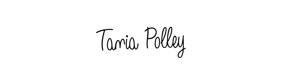 Tania Polley stylish signature style. Best Handwritten Sign (Angelique-Rose-font-FFP) for my name. Handwritten Signature Collection Ideas for my name Tania Polley. Tania Polley signature style 5 images and pictures png