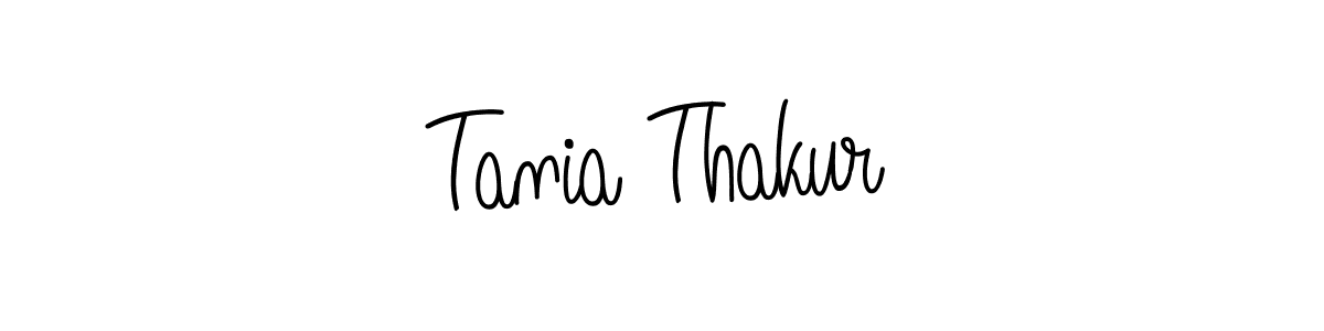 Make a beautiful signature design for name Tania Thakur. With this signature (Angelique-Rose-font-FFP) style, you can create a handwritten signature for free. Tania Thakur signature style 5 images and pictures png
