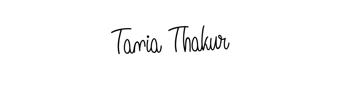 Make a beautiful signature design for name Tania Thakur. With this signature (Angelique-Rose-font-FFP) style, you can create a handwritten signature for free. Tania Thakur signature style 5 images and pictures png