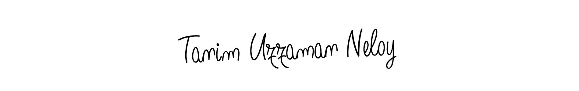 Make a beautiful signature design for name Tanim Uzzaman Neloy. With this signature (Angelique-Rose-font-FFP) style, you can create a handwritten signature for free. Tanim Uzzaman Neloy signature style 5 images and pictures png