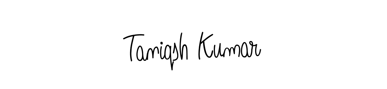 Design your own signature with our free online signature maker. With this signature software, you can create a handwritten (Angelique-Rose-font-FFP) signature for name Taniqsh Kumar. Taniqsh Kumar signature style 5 images and pictures png