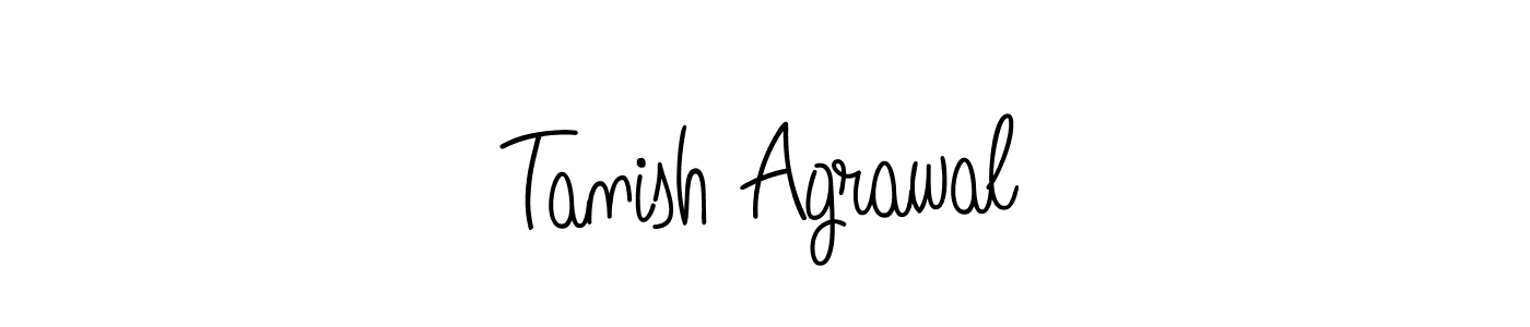 Make a beautiful signature design for name Tanish Agrawal. With this signature (Angelique-Rose-font-FFP) style, you can create a handwritten signature for free. Tanish Agrawal signature style 5 images and pictures png