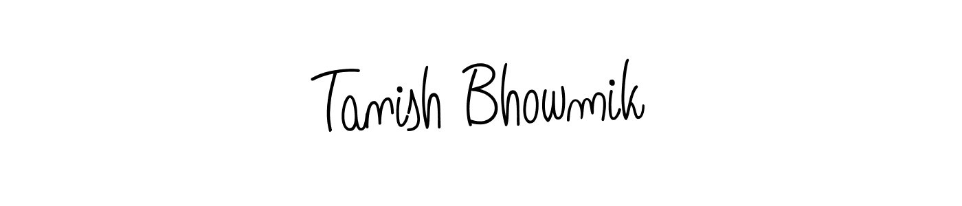 Design your own signature with our free online signature maker. With this signature software, you can create a handwritten (Angelique-Rose-font-FFP) signature for name Tanish Bhowmik. Tanish Bhowmik signature style 5 images and pictures png