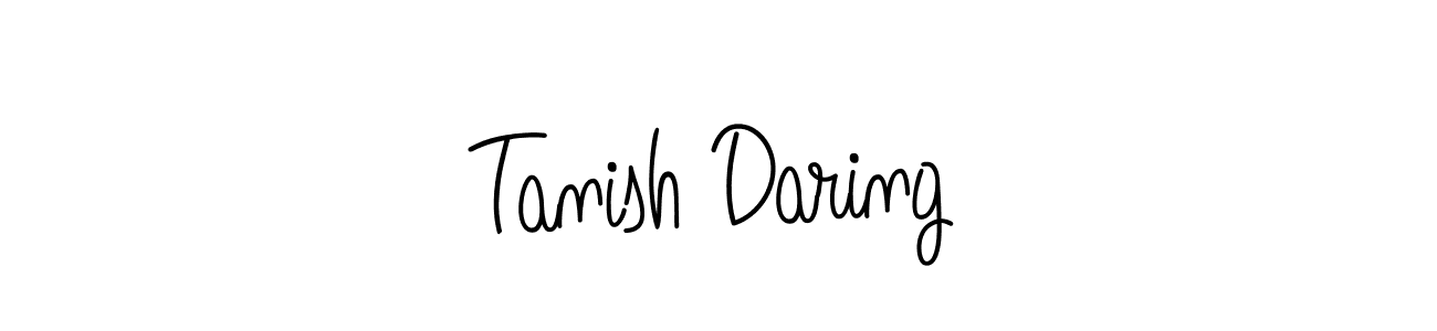 How to make Tanish Daring name signature. Use Angelique-Rose-font-FFP style for creating short signs online. This is the latest handwritten sign. Tanish Daring signature style 5 images and pictures png