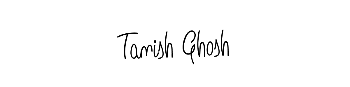 Make a beautiful signature design for name Tanish Ghosh. With this signature (Angelique-Rose-font-FFP) style, you can create a handwritten signature for free. Tanish Ghosh signature style 5 images and pictures png