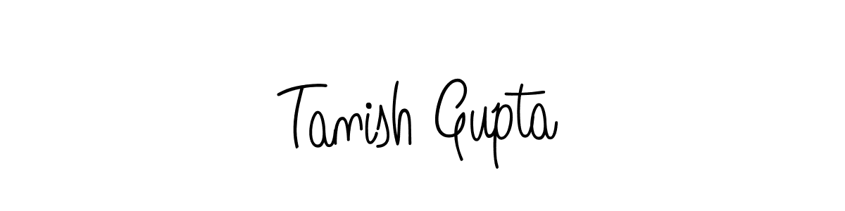 Use a signature maker to create a handwritten signature online. With this signature software, you can design (Angelique-Rose-font-FFP) your own signature for name Tanish Gupta. Tanish Gupta signature style 5 images and pictures png