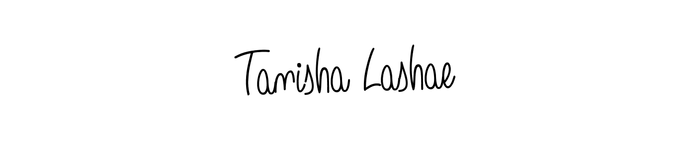 Use a signature maker to create a handwritten signature online. With this signature software, you can design (Angelique-Rose-font-FFP) your own signature for name Tanisha Lashae. Tanisha Lashae signature style 5 images and pictures png