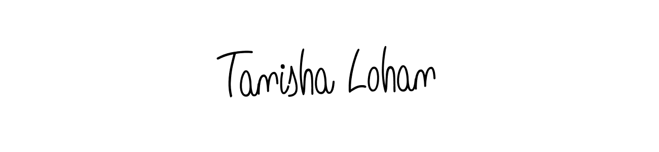 Make a beautiful signature design for name Tanisha Lohan. With this signature (Angelique-Rose-font-FFP) style, you can create a handwritten signature for free. Tanisha Lohan signature style 5 images and pictures png