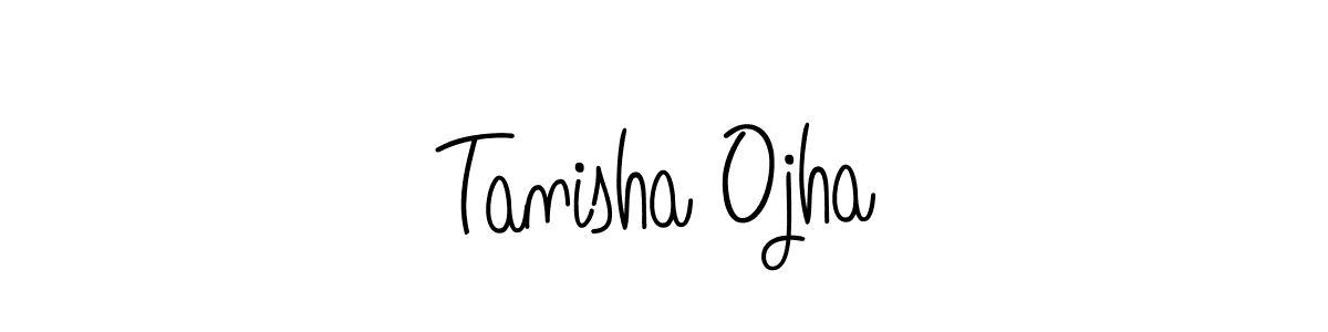 Also we have Tanisha Ojha name is the best signature style. Create professional handwritten signature collection using Angelique-Rose-font-FFP autograph style. Tanisha Ojha signature style 5 images and pictures png