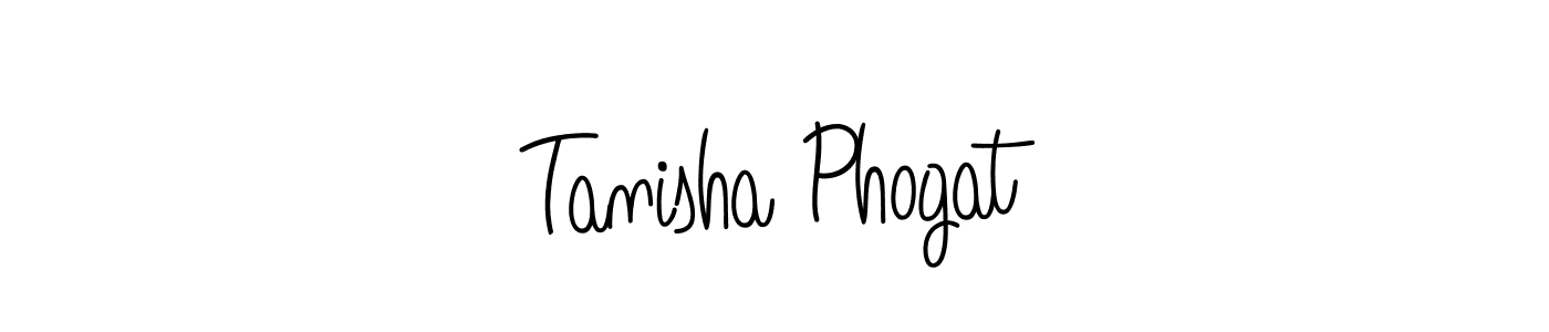 Create a beautiful signature design for name Tanisha Phogat. With this signature (Angelique-Rose-font-FFP) fonts, you can make a handwritten signature for free. Tanisha Phogat signature style 5 images and pictures png