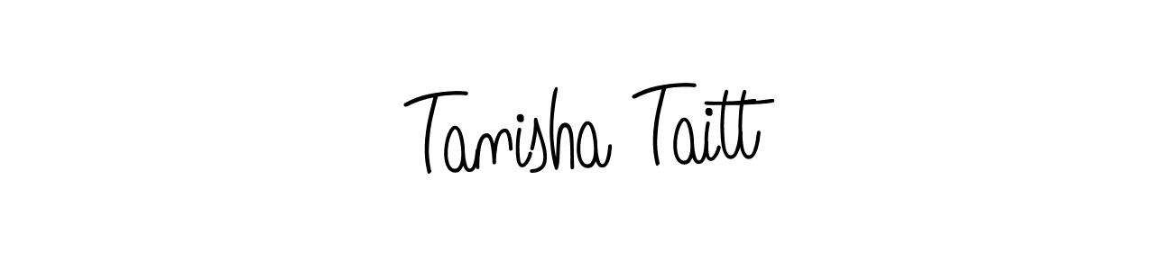 Use a signature maker to create a handwritten signature online. With this signature software, you can design (Angelique-Rose-font-FFP) your own signature for name Tanisha Taitt. Tanisha Taitt signature style 5 images and pictures png