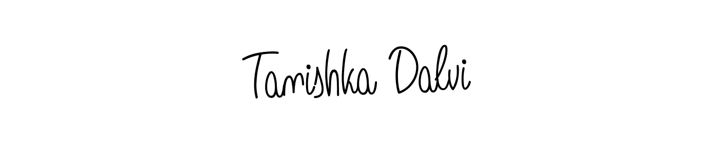 Create a beautiful signature design for name Tanishka Dalvi. With this signature (Angelique-Rose-font-FFP) fonts, you can make a handwritten signature for free. Tanishka Dalvi signature style 5 images and pictures png