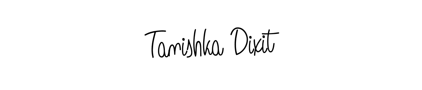 Tanishka Dixit stylish signature style. Best Handwritten Sign (Angelique-Rose-font-FFP) for my name. Handwritten Signature Collection Ideas for my name Tanishka Dixit. Tanishka Dixit signature style 5 images and pictures png