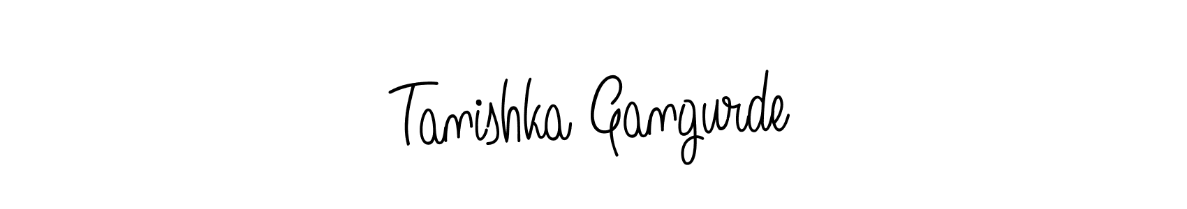 How to make Tanishka Gangurde signature? Angelique-Rose-font-FFP is a professional autograph style. Create handwritten signature for Tanishka Gangurde name. Tanishka Gangurde signature style 5 images and pictures png