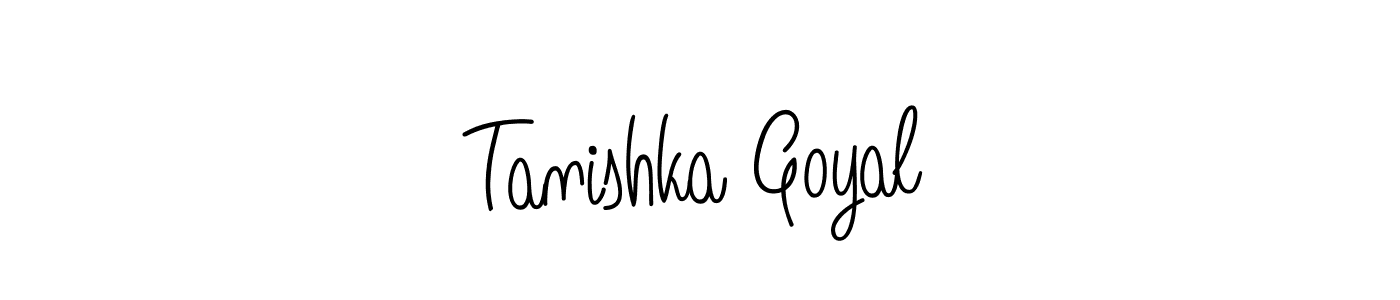 Also we have Tanishka Goyal name is the best signature style. Create professional handwritten signature collection using Angelique-Rose-font-FFP autograph style. Tanishka Goyal signature style 5 images and pictures png