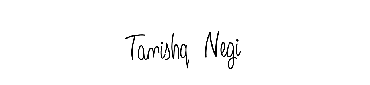 It looks lik you need a new signature style for name Tanishq  Negi. Design unique handwritten (Angelique-Rose-font-FFP) signature with our free signature maker in just a few clicks. Tanishq  Negi signature style 5 images and pictures png