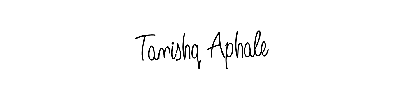 Tanishq Aphale stylish signature style. Best Handwritten Sign (Angelique-Rose-font-FFP) for my name. Handwritten Signature Collection Ideas for my name Tanishq Aphale. Tanishq Aphale signature style 5 images and pictures png