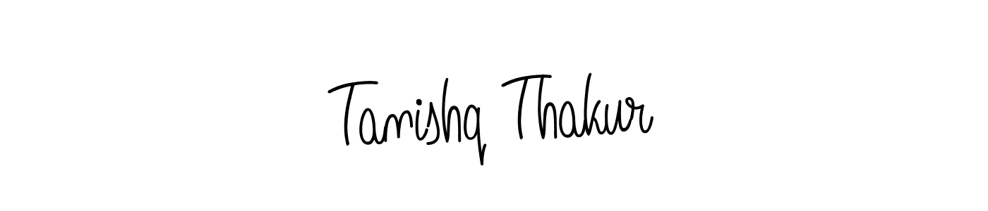 Make a beautiful signature design for name Tanishq Thakur. With this signature (Angelique-Rose-font-FFP) style, you can create a handwritten signature for free. Tanishq Thakur signature style 5 images and pictures png