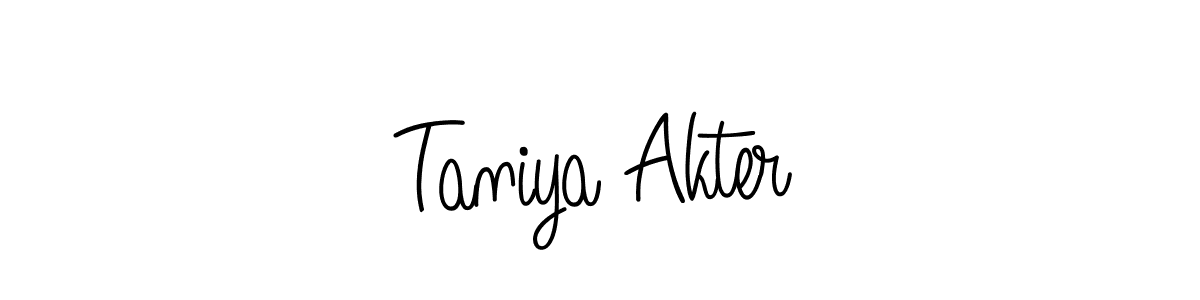 How to make Taniya Akter signature? Angelique-Rose-font-FFP is a professional autograph style. Create handwritten signature for Taniya Akter name. Taniya Akter signature style 5 images and pictures png