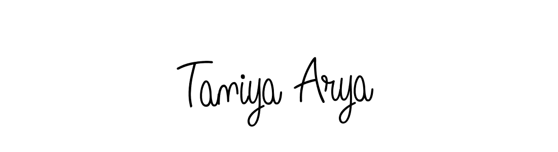 Check out images of Autograph of Taniya Arya name. Actor Taniya Arya Signature Style. Angelique-Rose-font-FFP is a professional sign style online. Taniya Arya signature style 5 images and pictures png