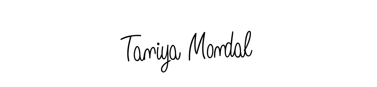 Taniya Mondal stylish signature style. Best Handwritten Sign (Angelique-Rose-font-FFP) for my name. Handwritten Signature Collection Ideas for my name Taniya Mondal. Taniya Mondal signature style 5 images and pictures png