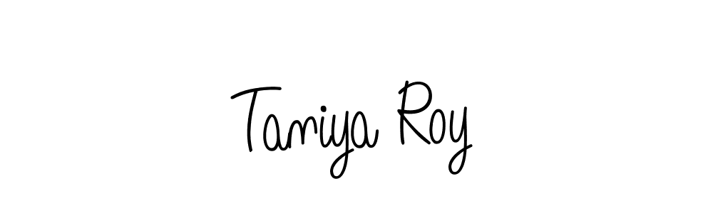 Create a beautiful signature design for name Taniya Roy. With this signature (Angelique-Rose-font-FFP) fonts, you can make a handwritten signature for free. Taniya Roy signature style 5 images and pictures png