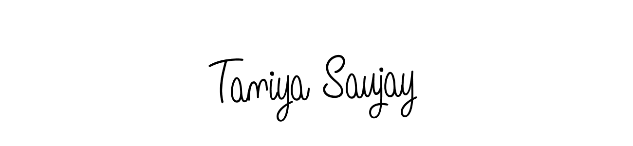 You can use this online signature creator to create a handwritten signature for the name Taniya Saujay. This is the best online autograph maker. Taniya Saujay signature style 5 images and pictures png