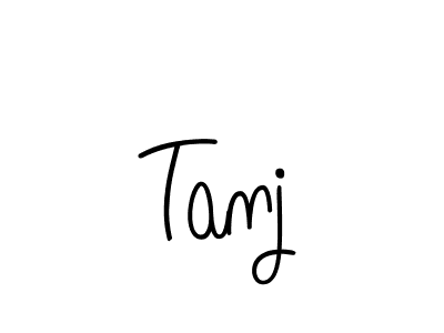 Make a beautiful signature design for name Tanj. With this signature (Angelique-Rose-font-FFP) style, you can create a handwritten signature for free. Tanj signature style 5 images and pictures png