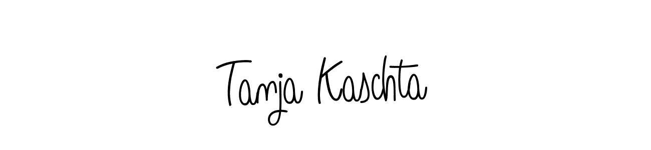 Tanja Kaschta stylish signature style. Best Handwritten Sign (Angelique-Rose-font-FFP) for my name. Handwritten Signature Collection Ideas for my name Tanja Kaschta. Tanja Kaschta signature style 5 images and pictures png
