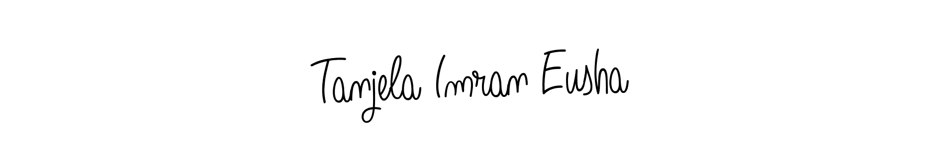 It looks lik you need a new signature style for name Tanjela Imran Eusha. Design unique handwritten (Angelique-Rose-font-FFP) signature with our free signature maker in just a few clicks. Tanjela Imran Eusha signature style 5 images and pictures png