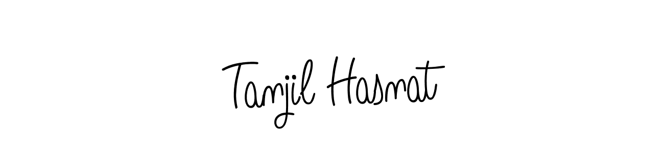 if you are searching for the best signature style for your name Tanjil Hasnat. so please give up your signature search. here we have designed multiple signature styles  using Angelique-Rose-font-FFP. Tanjil Hasnat signature style 5 images and pictures png