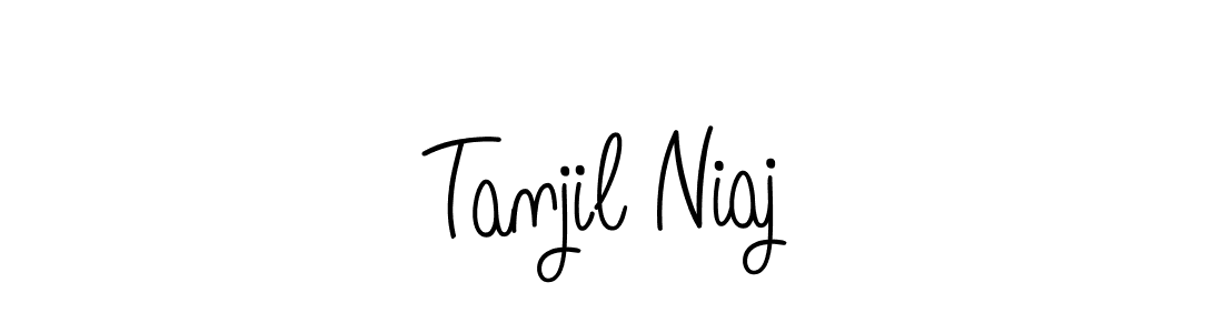 Design your own signature with our free online signature maker. With this signature software, you can create a handwritten (Angelique-Rose-font-FFP) signature for name Tanjil Niaj. Tanjil Niaj signature style 5 images and pictures png