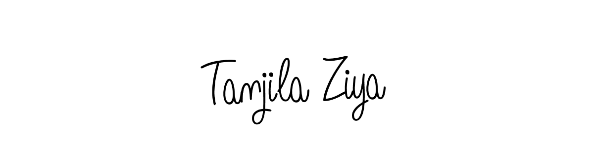 Best and Professional Signature Style for Tanjila Ziya. Angelique-Rose-font-FFP Best Signature Style Collection. Tanjila Ziya signature style 5 images and pictures png