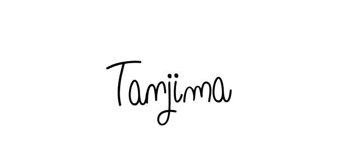 Use a signature maker to create a handwritten signature online. With this signature software, you can design (Angelique-Rose-font-FFP) your own signature for name Tanjima. Tanjima signature style 5 images and pictures png