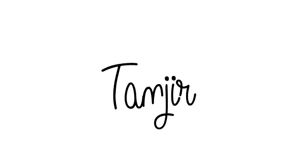 Tanjir stylish signature style. Best Handwritten Sign (Angelique-Rose-font-FFP) for my name. Handwritten Signature Collection Ideas for my name Tanjir. Tanjir signature style 5 images and pictures png