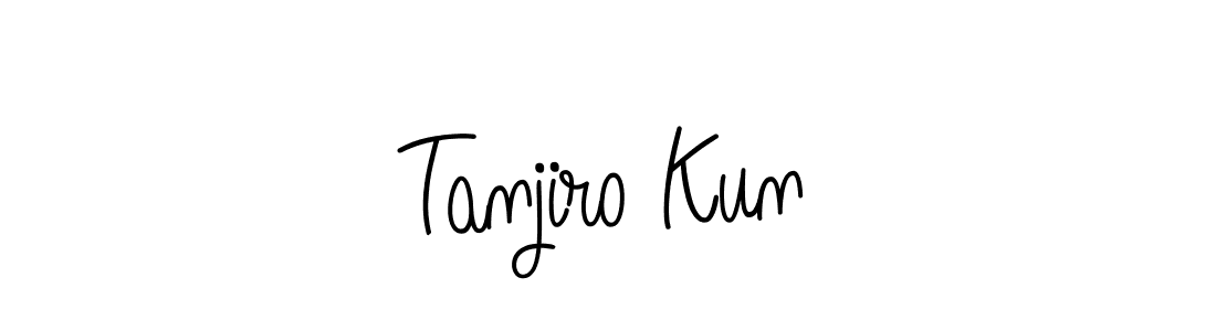 Tanjiro Kun stylish signature style. Best Handwritten Sign (Angelique-Rose-font-FFP) for my name. Handwritten Signature Collection Ideas for my name Tanjiro Kun. Tanjiro Kun signature style 5 images and pictures png