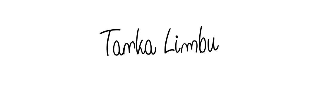 Design your own signature with our free online signature maker. With this signature software, you can create a handwritten (Angelique-Rose-font-FFP) signature for name Tanka Limbu. Tanka Limbu signature style 5 images and pictures png