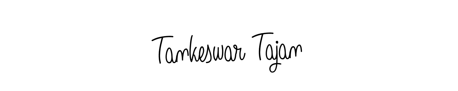 Tankeswar Tajan stylish signature style. Best Handwritten Sign (Angelique-Rose-font-FFP) for my name. Handwritten Signature Collection Ideas for my name Tankeswar Tajan. Tankeswar Tajan signature style 5 images and pictures png