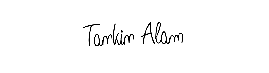 The best way (Angelique-Rose-font-FFP) to make a short signature is to pick only two or three words in your name. The name Tankin Alam include a total of six letters. For converting this name. Tankin Alam signature style 5 images and pictures png