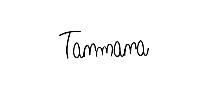 Use a signature maker to create a handwritten signature online. With this signature software, you can design (Angelique-Rose-font-FFP) your own signature for name Tanmana. Tanmana signature style 5 images and pictures png