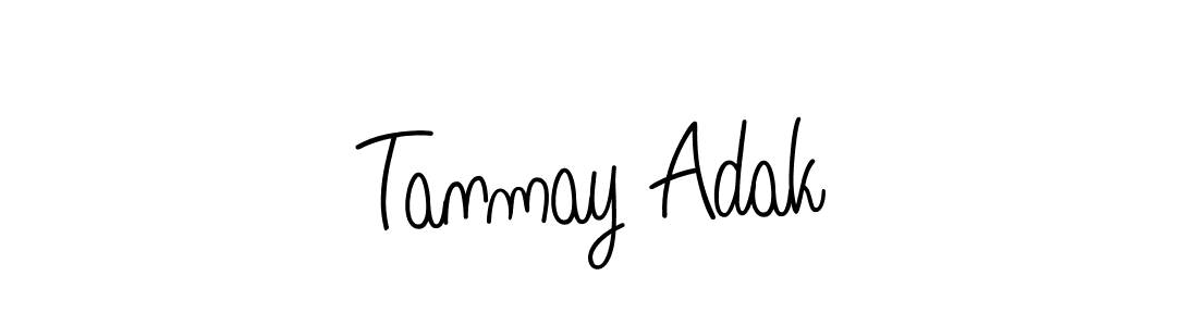 Make a beautiful signature design for name Tanmay Adak. With this signature (Angelique-Rose-font-FFP) style, you can create a handwritten signature for free. Tanmay Adak signature style 5 images and pictures png