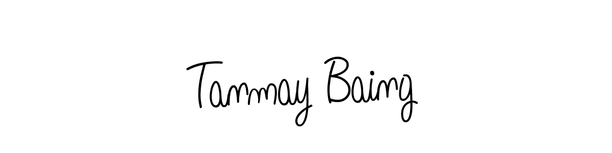 Design your own signature with our free online signature maker. With this signature software, you can create a handwritten (Angelique-Rose-font-FFP) signature for name Tanmay Baing. Tanmay Baing signature style 5 images and pictures png