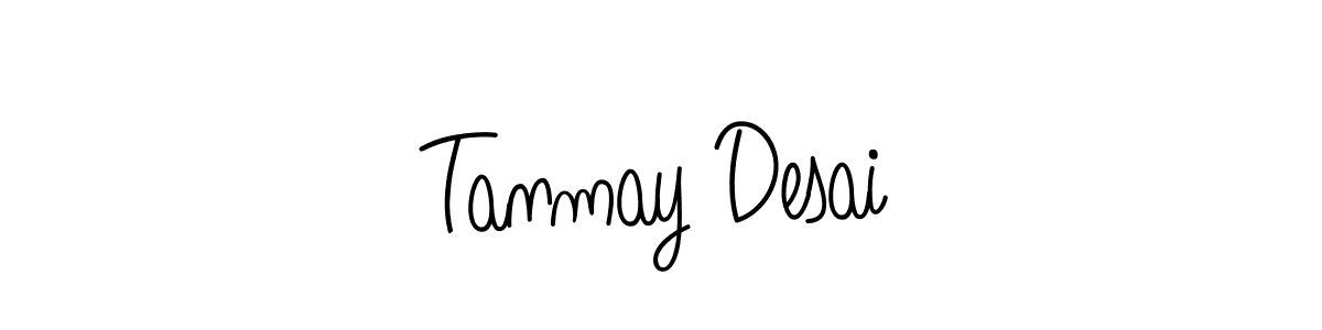 Create a beautiful signature design for name Tanmay Desai. With this signature (Angelique-Rose-font-FFP) fonts, you can make a handwritten signature for free. Tanmay Desai signature style 5 images and pictures png