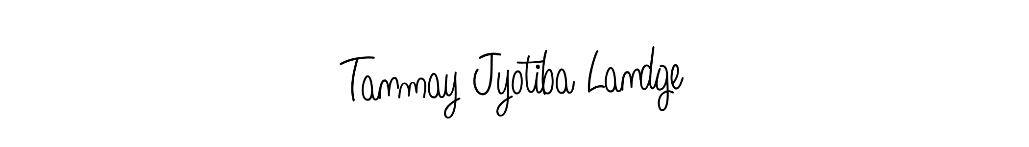 You should practise on your own different ways (Angelique-Rose-font-FFP) to write your name (Tanmay Jyotiba Landge) in signature. don't let someone else do it for you. Tanmay Jyotiba Landge signature style 5 images and pictures png