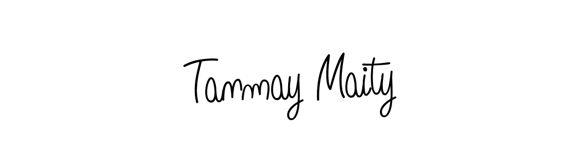 Create a beautiful signature design for name Tanmay Maity. With this signature (Angelique-Rose-font-FFP) fonts, you can make a handwritten signature for free. Tanmay Maity signature style 5 images and pictures png