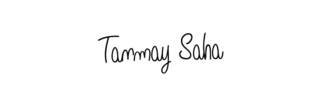 How to make Tanmay Saha name signature. Use Angelique-Rose-font-FFP style for creating short signs online. This is the latest handwritten sign. Tanmay Saha signature style 5 images and pictures png